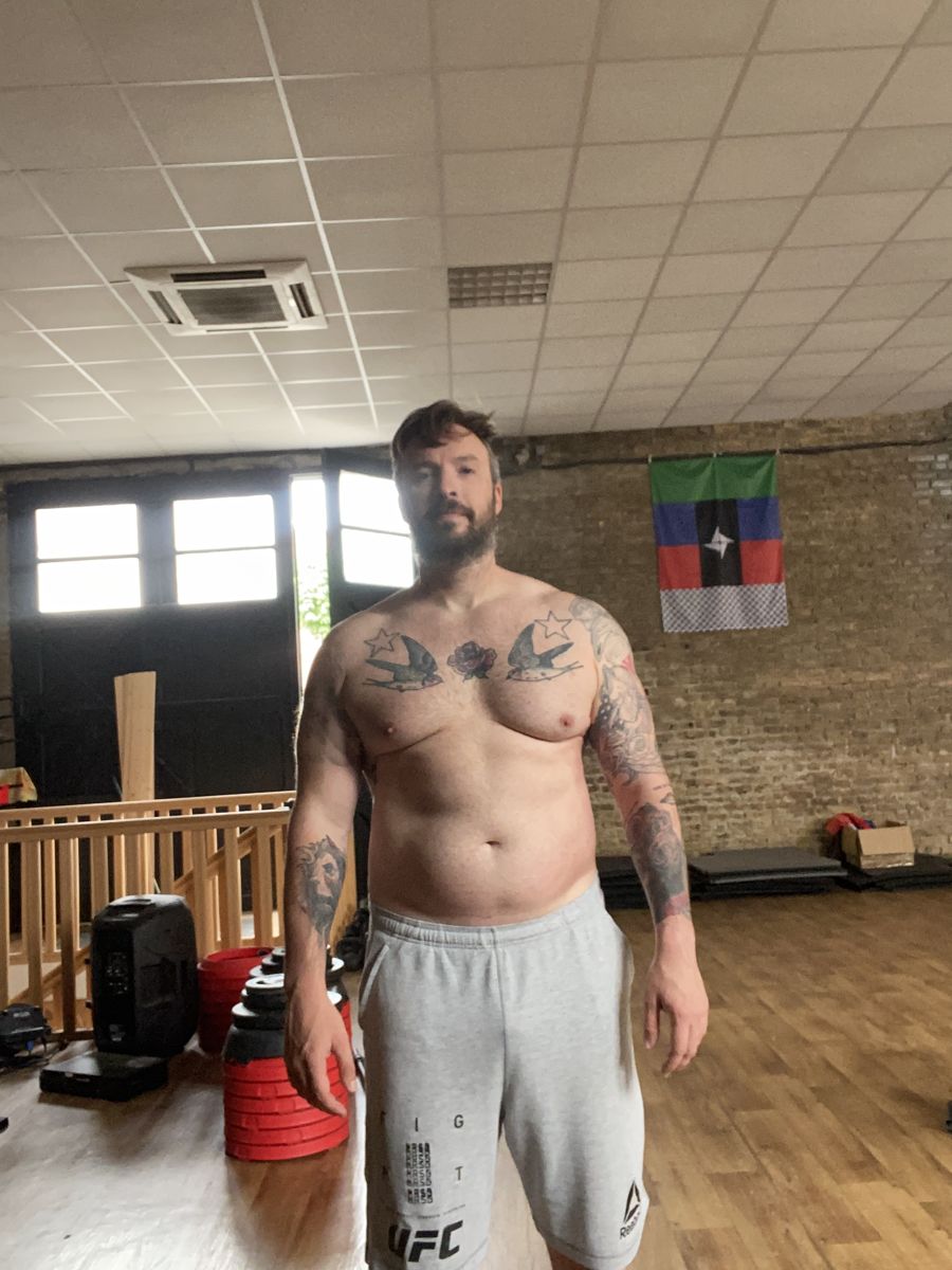 Greg Pierre avant, pendant la période de reconstruction