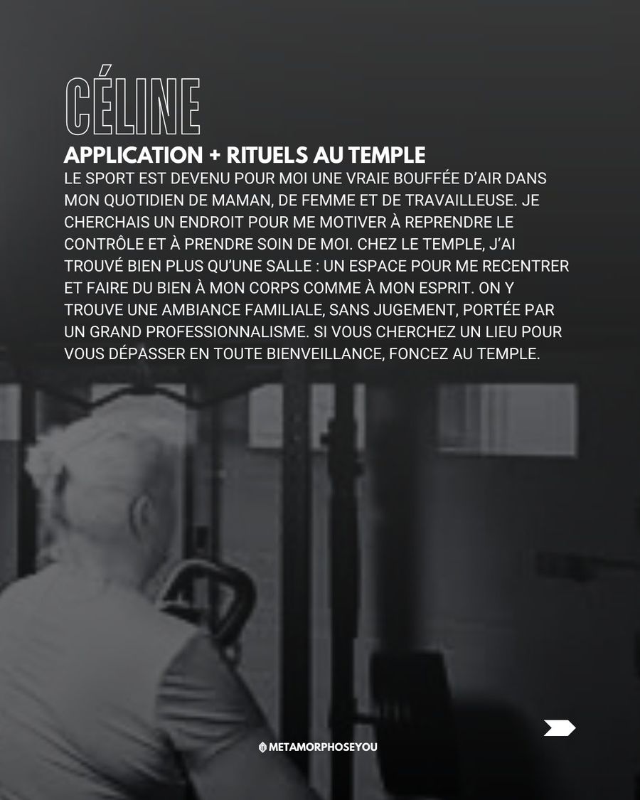 Témoignage de Céline — Temple & application