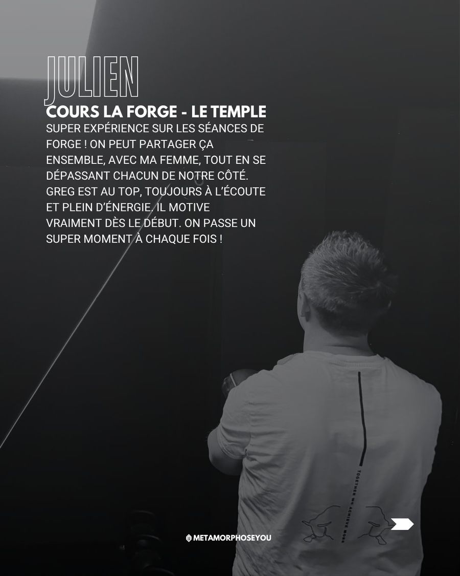 Témoignage de Julien — Cours La Forge
