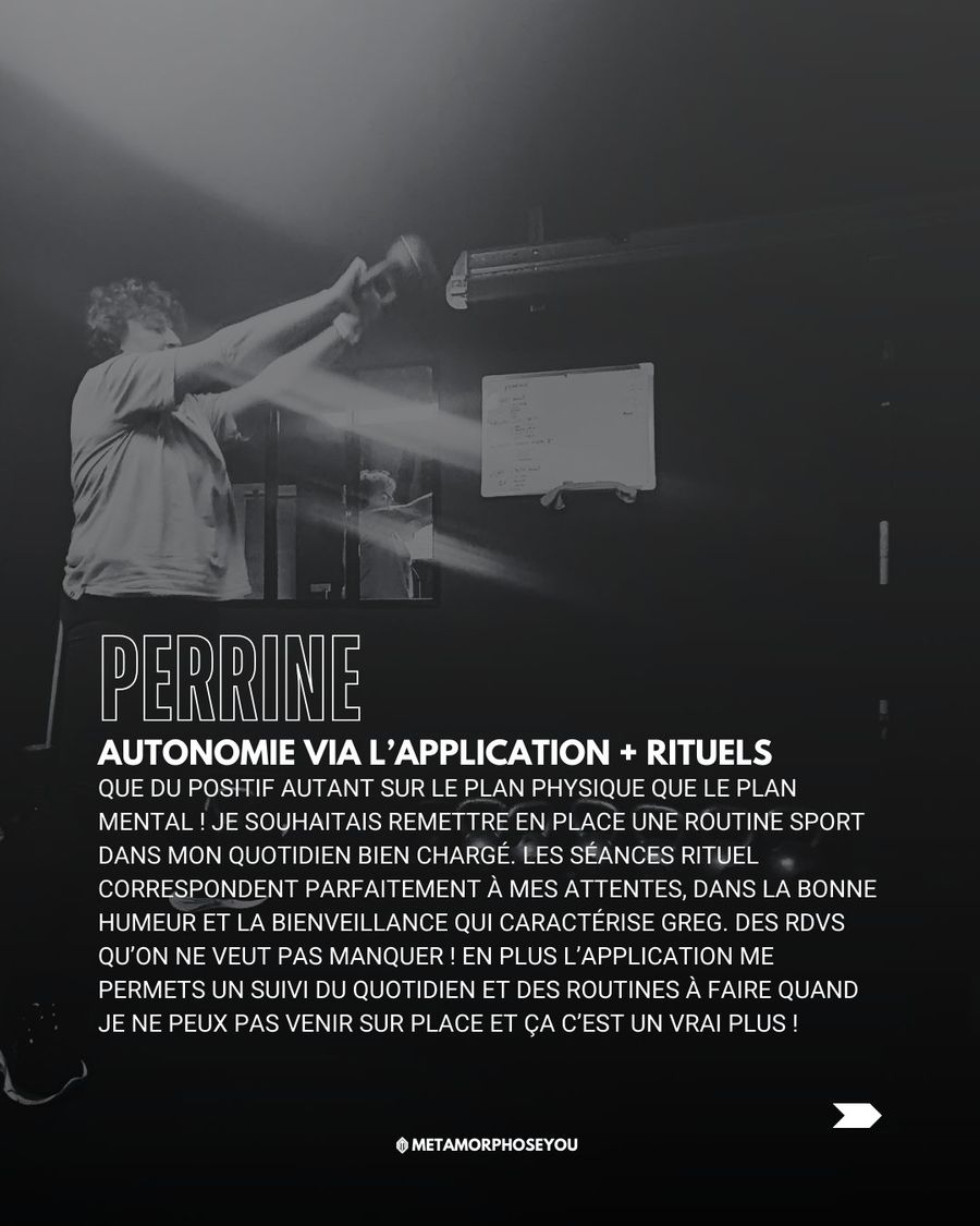 Témoignage de Perrine — Application & rituels